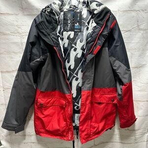 Billabong‎ bits snowboarding jacket red/black XL